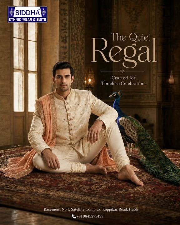 The Quiet Regal I — Sherwanis