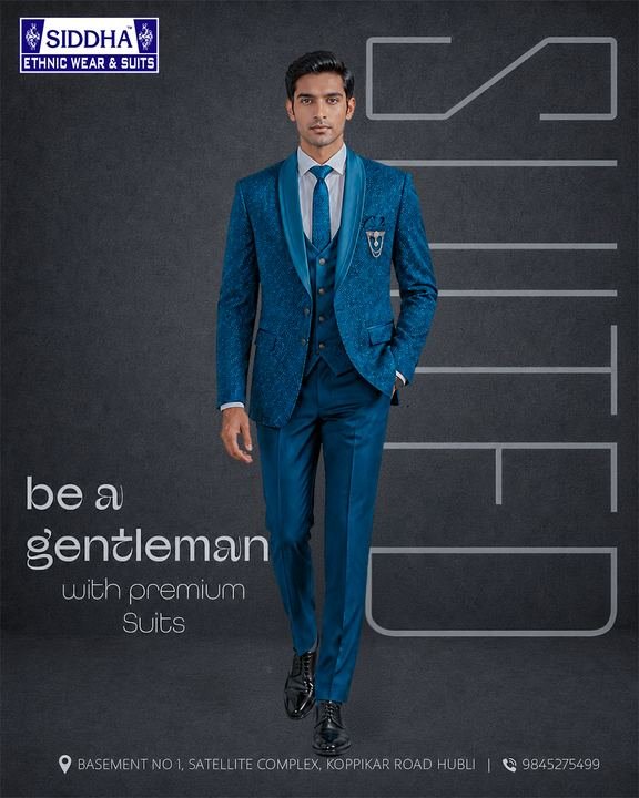 Suited — cobalt — Suits